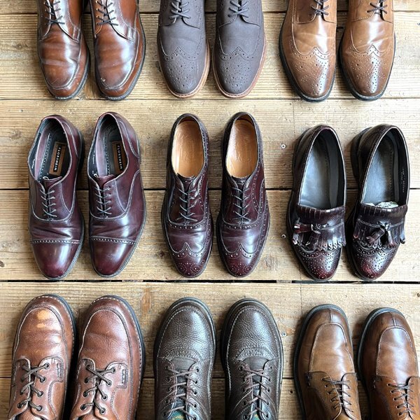 1点物◆ROCKPORT革靴レザーシューズ茶スニーカー古着10.5メンズ28.5レディースOKアメカジ90sストリート/スポーツUSブランド中古くつ362374_画像6