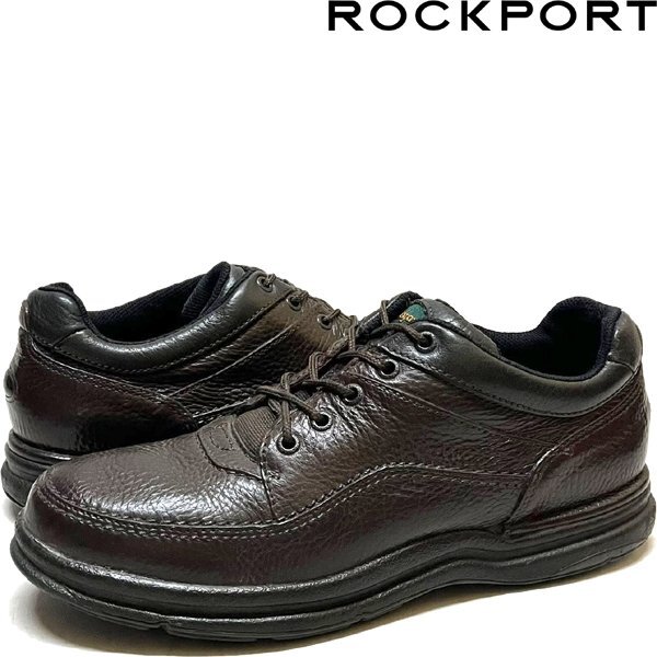 1点物◆ROCKPORT革靴レザーシューズ茶スニーカー古着10.5メンズ28.5レディースOKアメカジ90sストリート/スポーツUSブランド中古くつ362374_画像1