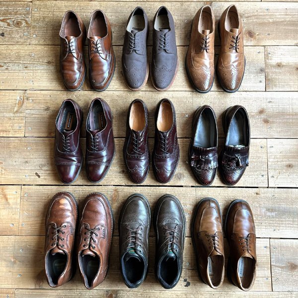 1点物◆ROCKPORT革靴レザーシューズ茶スニーカー古着10.5メンズ28.5レディースOKアメカジ90sストリート/スポーツUSブランド中古くつ362374_画像5