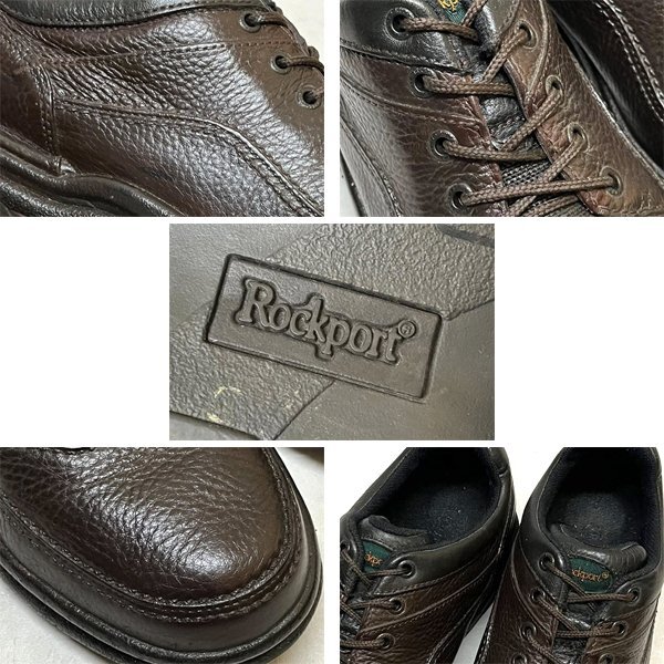 1点物◆ROCKPORT革靴レザーシューズ茶スニーカー古着10.5メンズ28.5レディースOKアメカジ90sストリート/スポーツUSブランド中古くつ362374_画像3