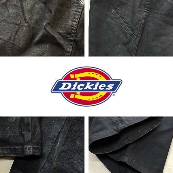 1点物◆ディッキーズDickies黒ワイドペインターパンツ古着メンズ36XLレディースOKアメカジ90sストリートワークパンツUSAジーンズ中古362431_画像4