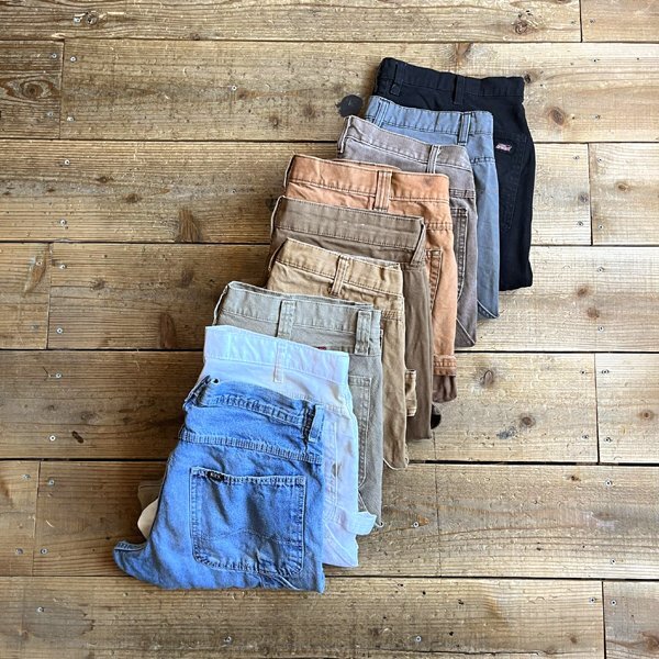 1点物◆ラングラーWRANGLER茶ペインターパンツ古着メンズ38XXLレディースOKアメカジ90sストリート/ワークパンツビッグサイズジーンズ362425_画像5