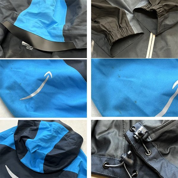 1点物◆アマゾンAmazonマウンテンパーカー中古ナイロンジャケット古着メンズXLレディースOKアメカジ90sストリートUS灰色アウター水色362468_画像3