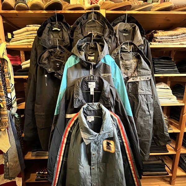 1点物◆USA製80sビンテージUS MAIL紺ナイロンジャケット古着LメンズXLレディースOKアメカジ90sストリートマウンテンパーカーアウター362465_画像5