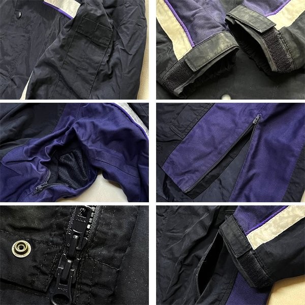 1点物◆フェデックスFedExリフレクター黒紫ナイロンジャケット古着メンズLレディースOKアメカジ90sストリート中古マウンテンパーカー362467_画像3