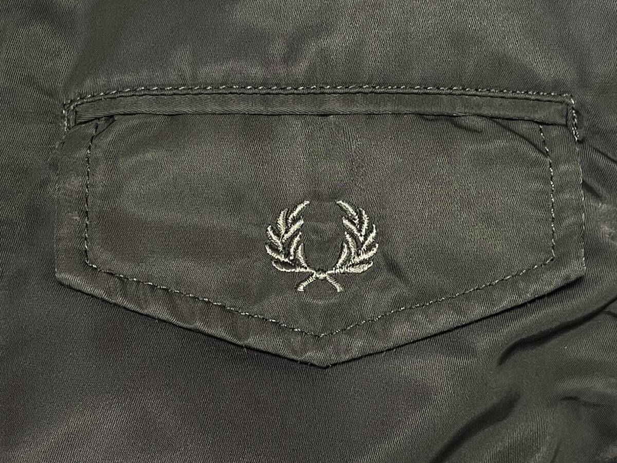 FRED PERRY モッズコート （Ｍサイズ）ロゴ刺繍 メンズ キルティングライナー付　日本製 ジャケット　フレッドペリー_画像6