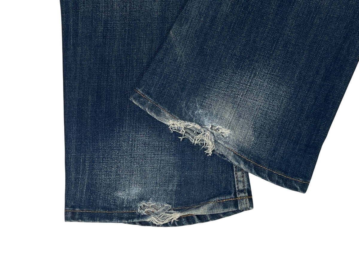 JACKROSE ジャックローズ 261510J W33 (約87cm W34相当) ブーツカット デニム パンツ メンズ ジーンズ Dカン_画像7