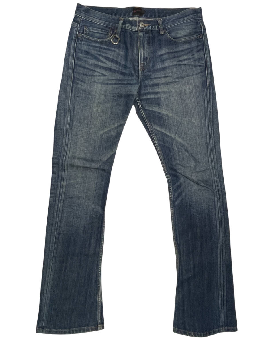 JACKROSE ジャックローズ 261510J W33 (約87cm W34相当) ブーツカット デニム パンツ メンズ ジーンズ Dカン_画像2