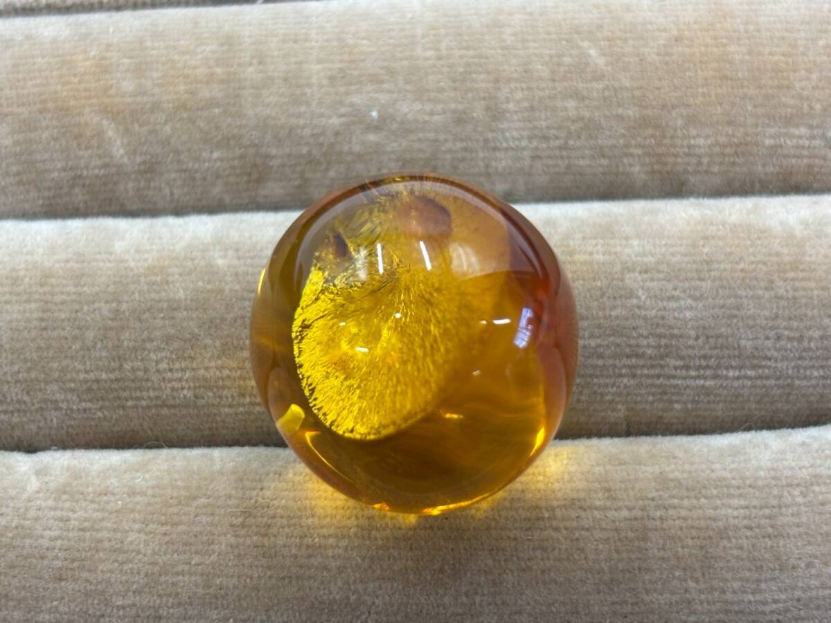 nz2201003/アクセサリー 琥珀 ペンダントトップ ヴィンテージ K18 刻印 コハク ネックレストップ 総重量5.5ｇ_画像10