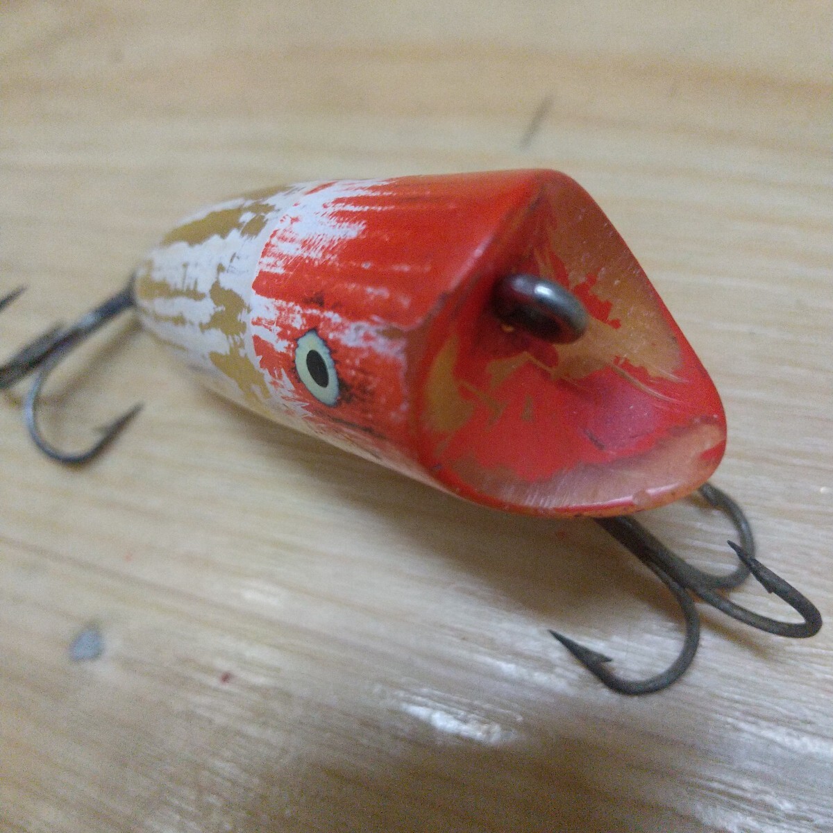 ヘドン ベビーラッキー 塗装大半剥げ 割れヒビ無し1960年代 ネコポス便送料無料_画像6