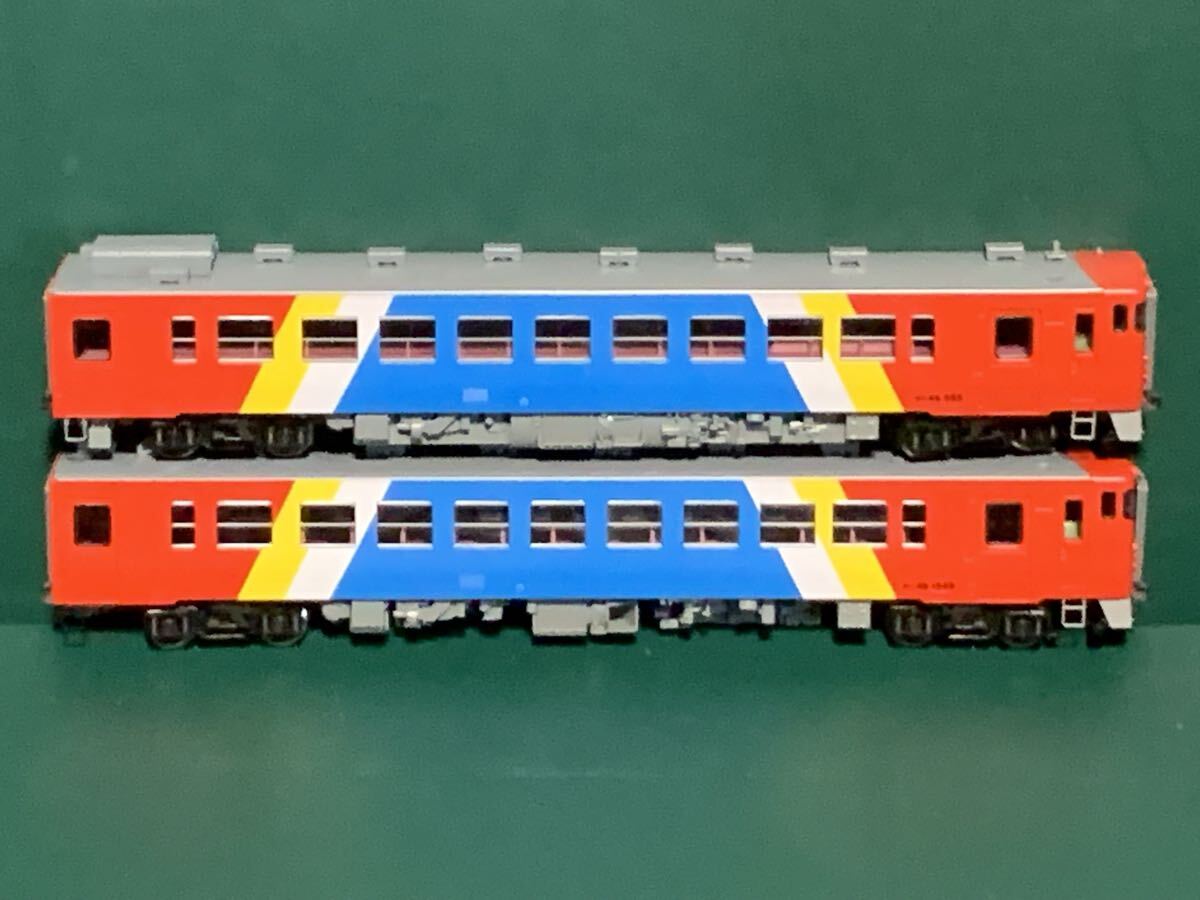 tomix製キハ48形500番台ディーゼルカー(うみねこ色2両編成 HG仕様)_画像7