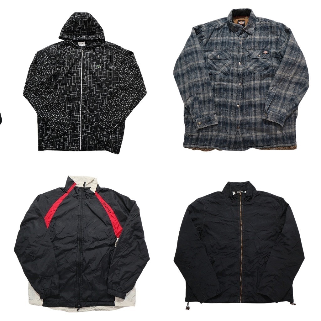  б/у одежда . продажа комплектом бренд MIX жакет 4 шт. комплект ( мужской L ) Nautica Dickies Lacoste б/у б/у одежда NC5538 1 иен старт 
