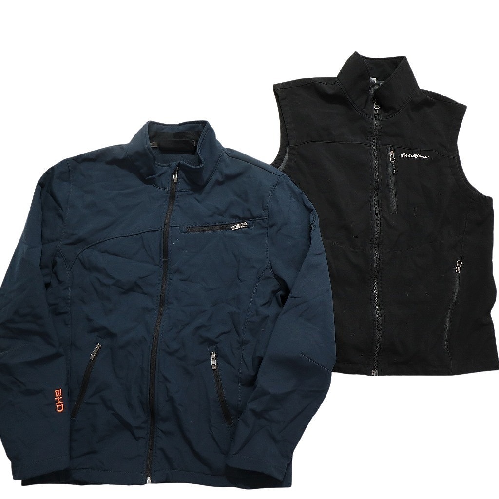 古着卸 まとめ売り アウトドアブランドMIX ソフトシェル ジャケット 6枚セット (メンズ L ) エディーバウアー NC5672 1円スタート_画像4