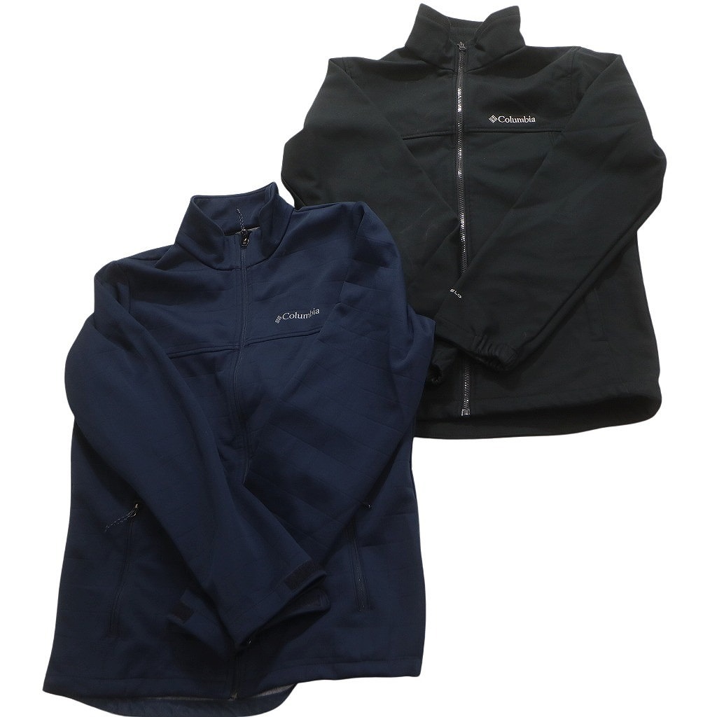 古着卸 まとめ売り コロンビア ソフトシェル ジャケット 5枚セット (メンズ XS /S ) ブラック ネイビー ドローコード 中古 古着 NC5692_画像5