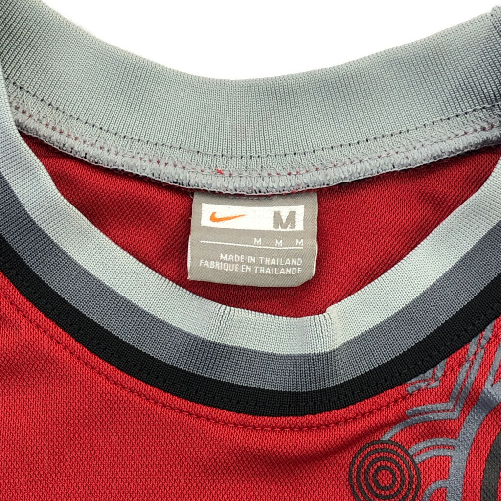 00年代 NIKE ナイキ 長袖Tシャツ スポーツ レッド(メンズ M)中古 古着 T5419 1円スタート_画像4