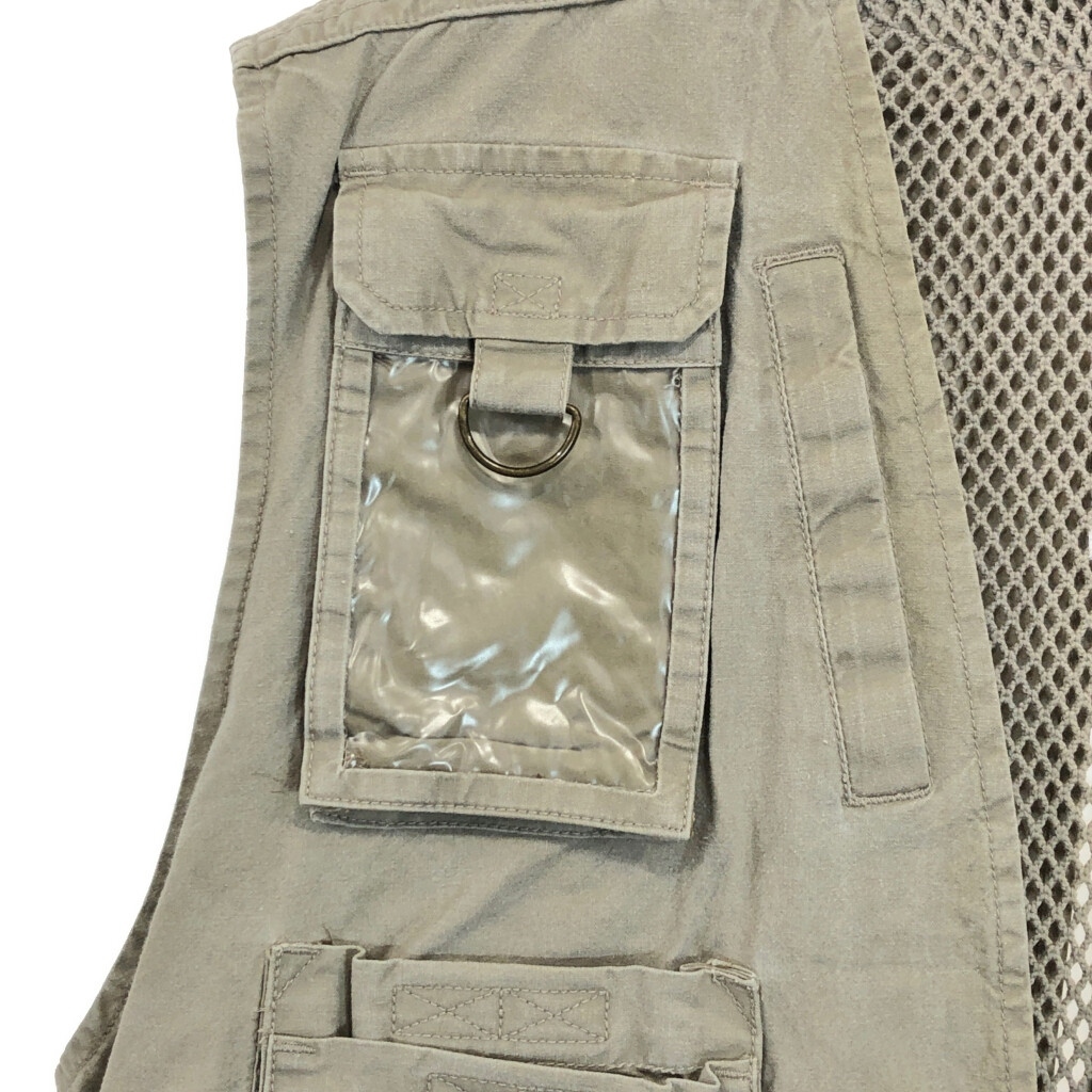 90年代 Banana Republic バナナリパブリック サファリベスト アウトドア ベージュ(メンズ XL)中古 古着 U7436_画像4