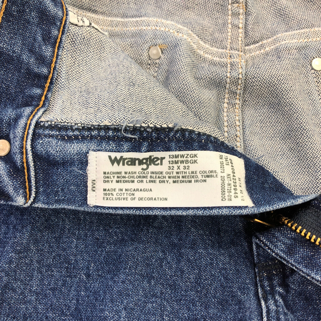 新品タグ付き Wrangler ラングラー 13MWZ デニムパンツ ブルー(メンズ W32 L32)中古 古着 T6483 1円スタート_画像6