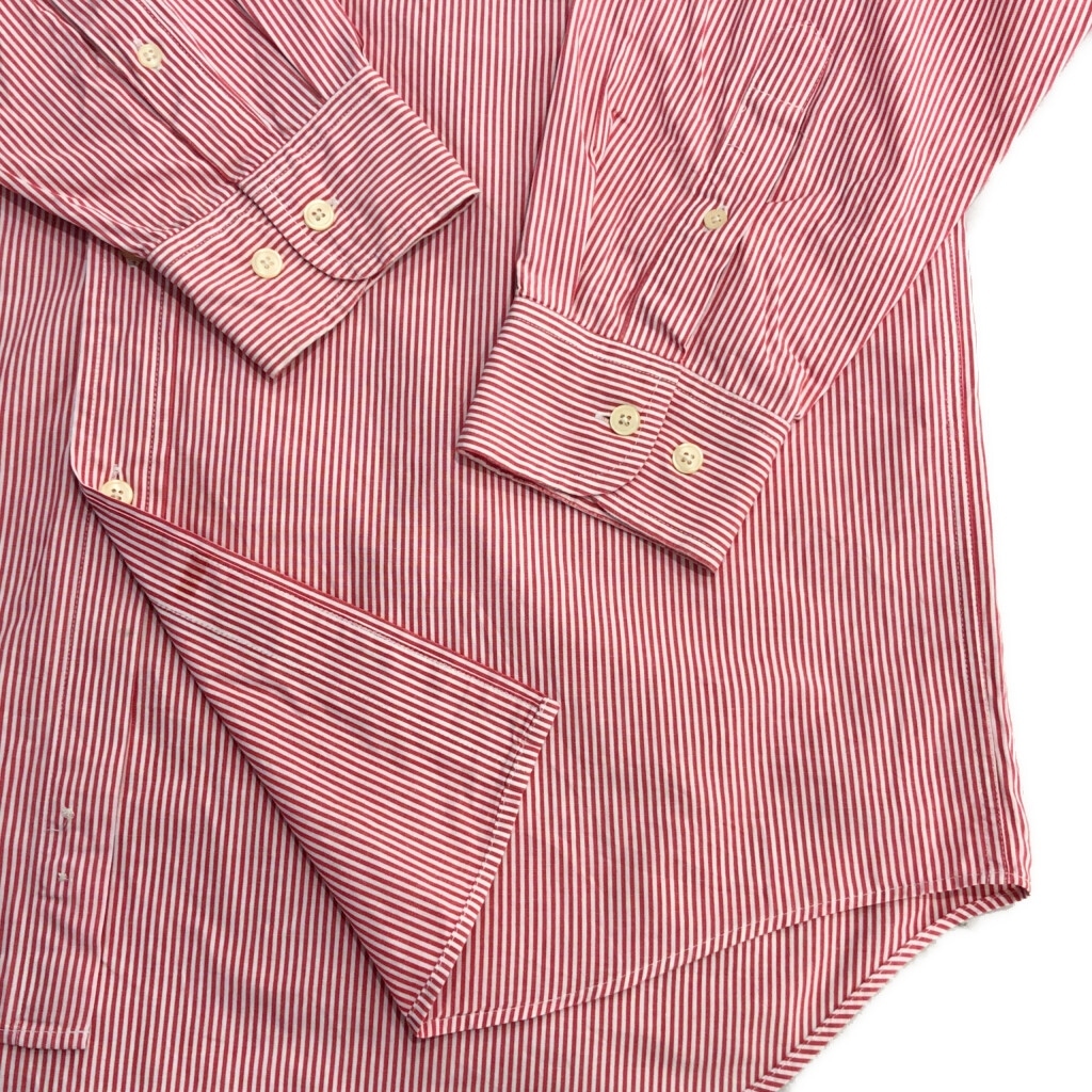 GAP ギャップ ボタンダウンシャツ ストライプ ピンク(メンズ L)中古 古着 U9647_画像6