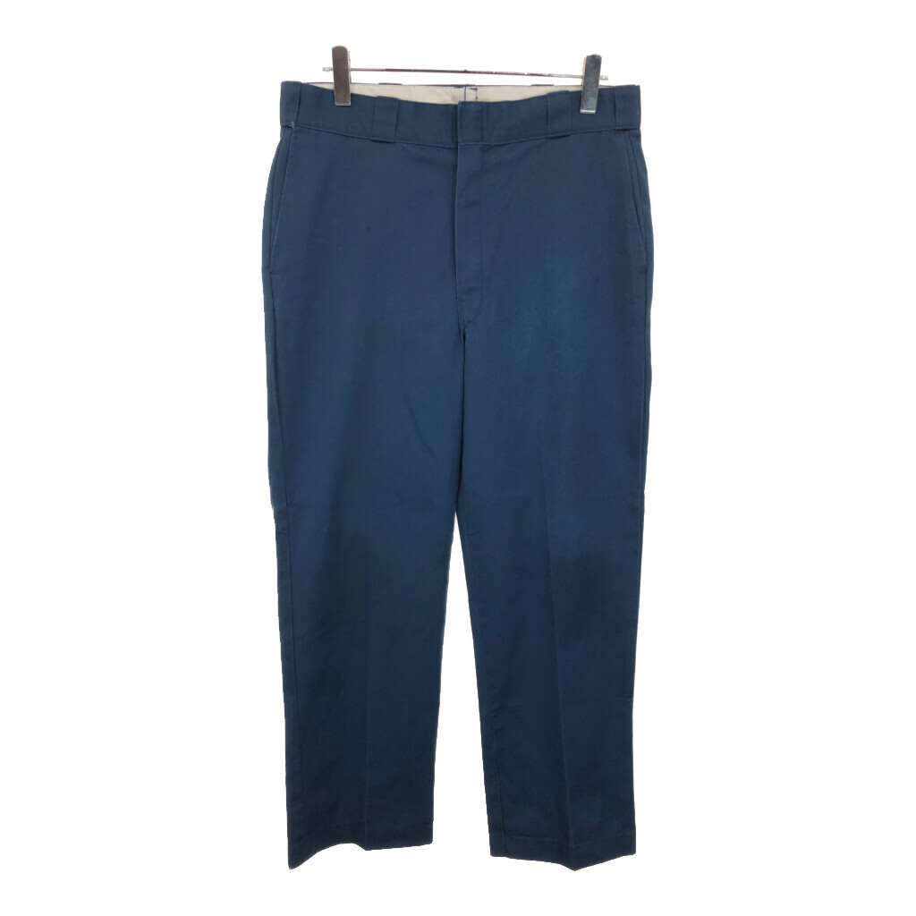 90年代 USA製 Dickies ディッキーズ ワークパンツ ネイビー(メンズ W36 L31)中古 古着 U9984_画像1