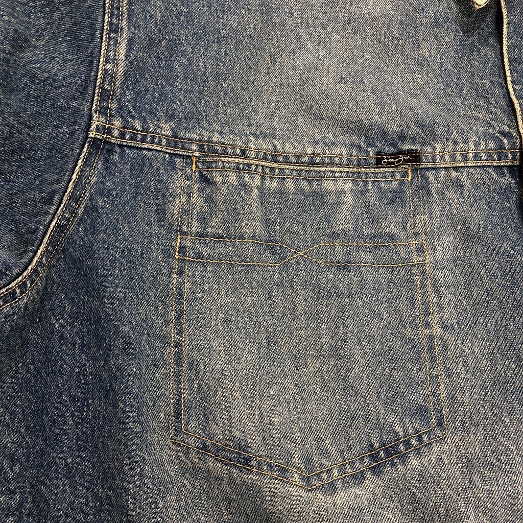 Sean John ショーンジョン デニムジャケット 大きいサイズ ブルー(メンズ XXL)中古 古着 U9135_画像5