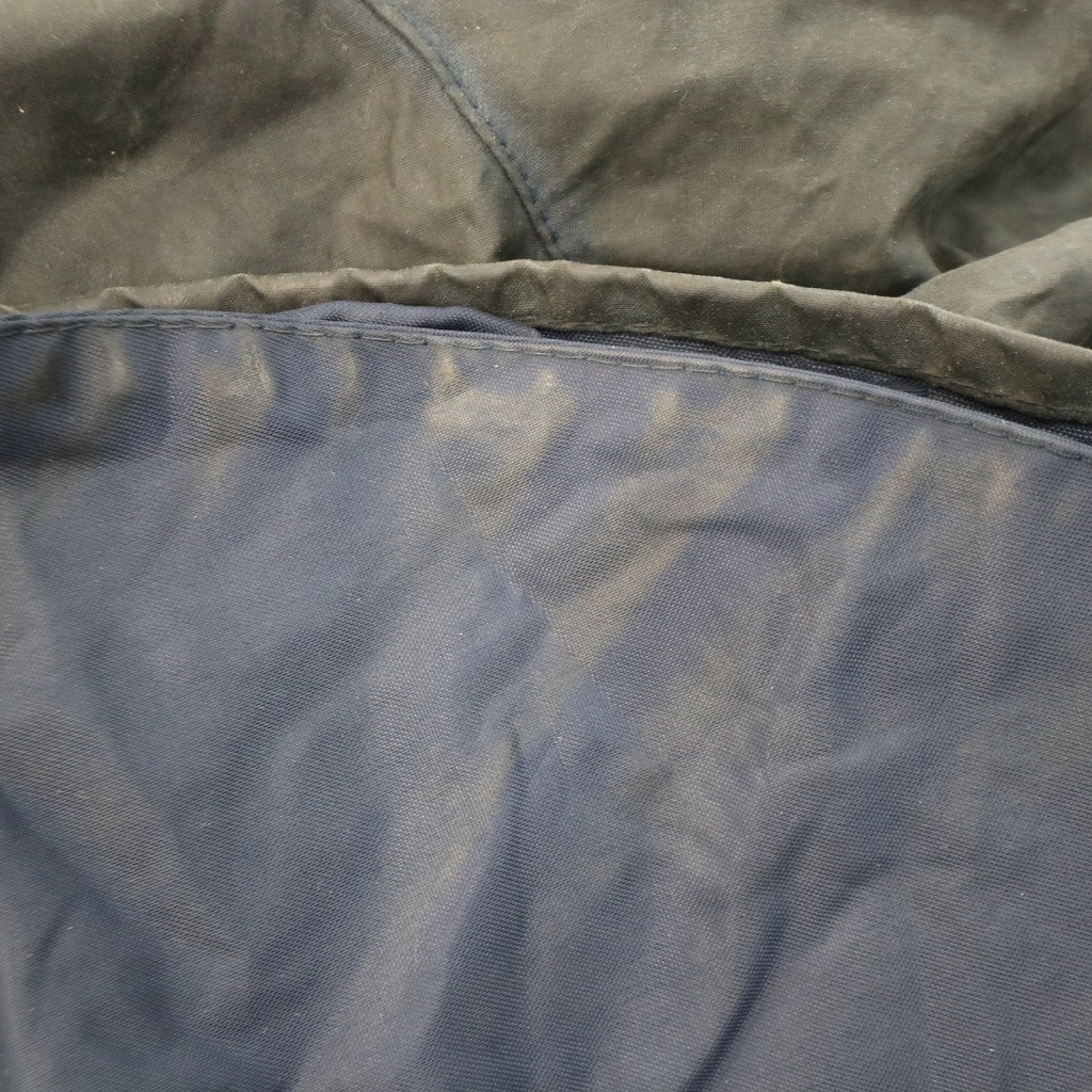 60年代 イングランド製 Barbour バブアー MARK PHILLIPS BORDER オイルドジャケット 3ワラント オリーブ (メンズ 46位) 中古 古着 O5494_画像6