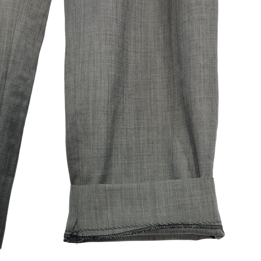 Sean John ショーンジョン 2タック スラックスパンツ グレー(メンズ 32 R)中古 古着 U7740_画像4