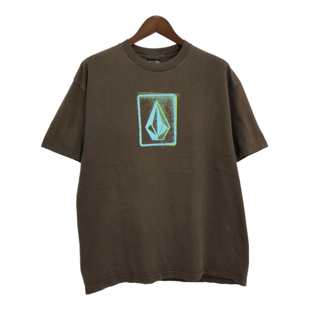 VOLCOM Volcom Logo футболка Brown ( мужской XL) б/у б/у одежда T9625