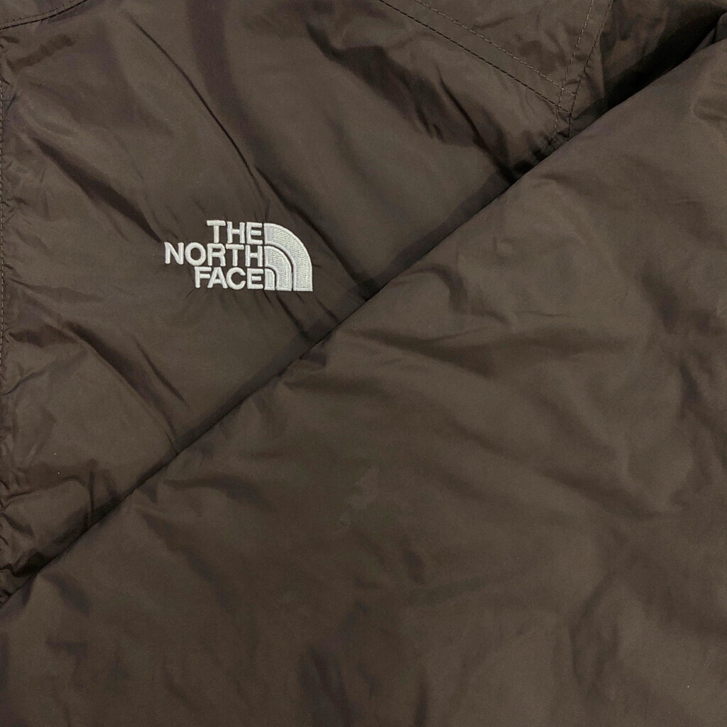 THE NORTH FACE ノースフェイス 中綿 ナイロンジャケット ブラウン(メンズ M)中古 古着 U4764 1円スタート_画像6