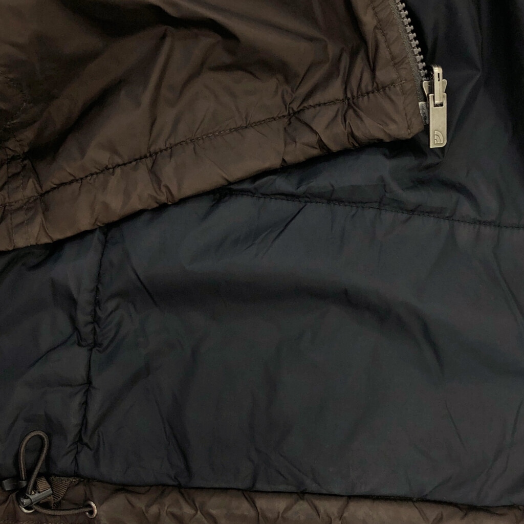 THE NORTH FACE ノースフェイス 中綿 ナイロンジャケット ブラウン(メンズ M)中古 古着 U4764 1円スタート_画像8