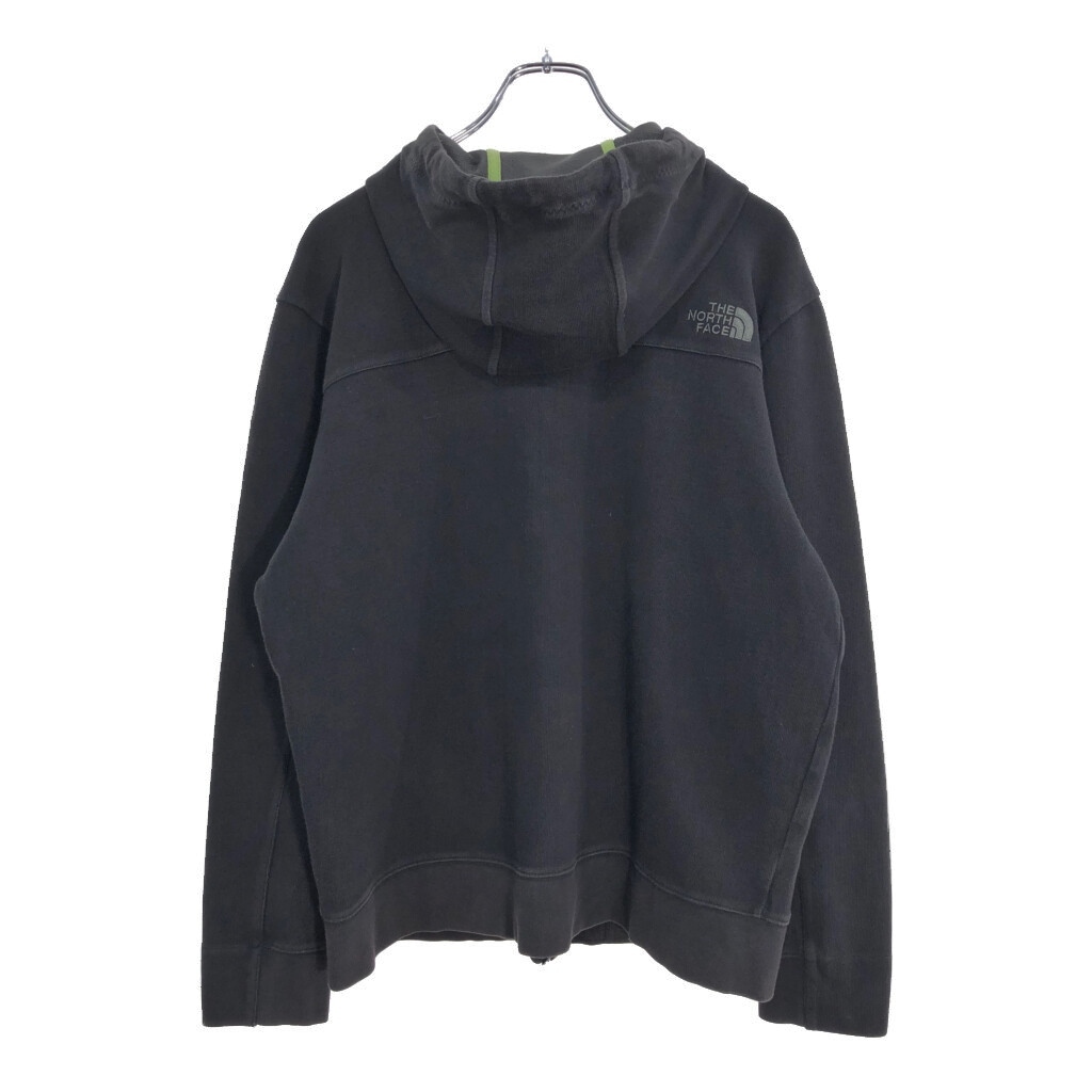 THE NORTH FACE ノースフェイス フルジップ パーカー アウトドア ブラック(メンズ L)中古 古着 U4899 1円スタート_画像2