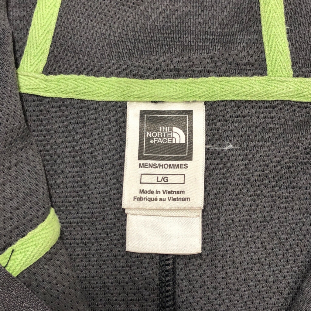 THE NORTH FACE ノースフェイス フルジップ パーカー アウトドア ブラック(メンズ L)中古 古着 U4899 1円スタート_画像3