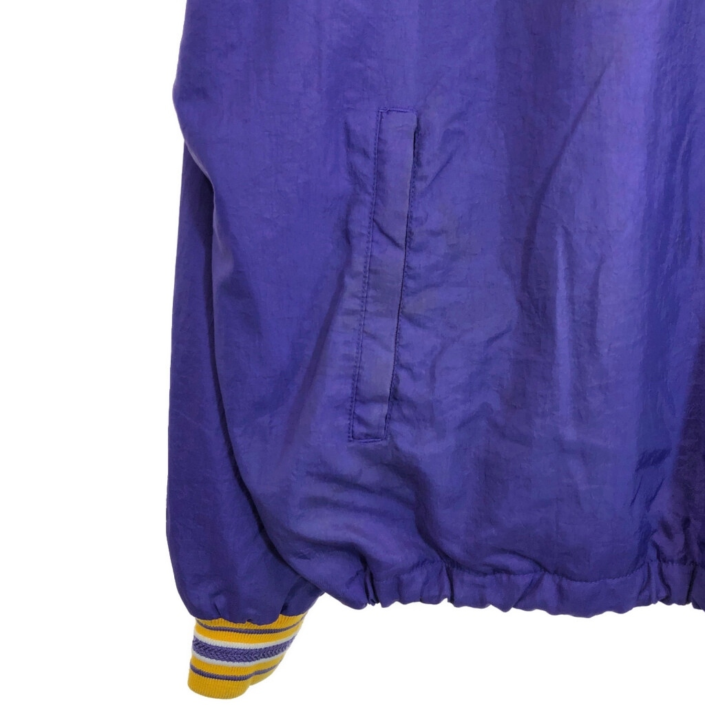 Champion チャンピオン Vネック プルオーバージャケット カレッジ パープル(メンズ XL)中古 古着 U5947 1円スタート_画像6