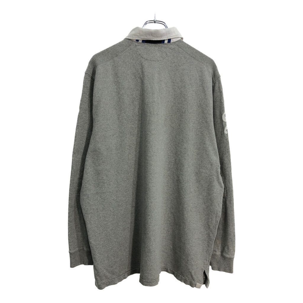 Polo by Ralph Lauren ポロ ラルフローレン ラガーシャツ グレー(メンズ L)中古 古着 U6038 1円スタート_画像2