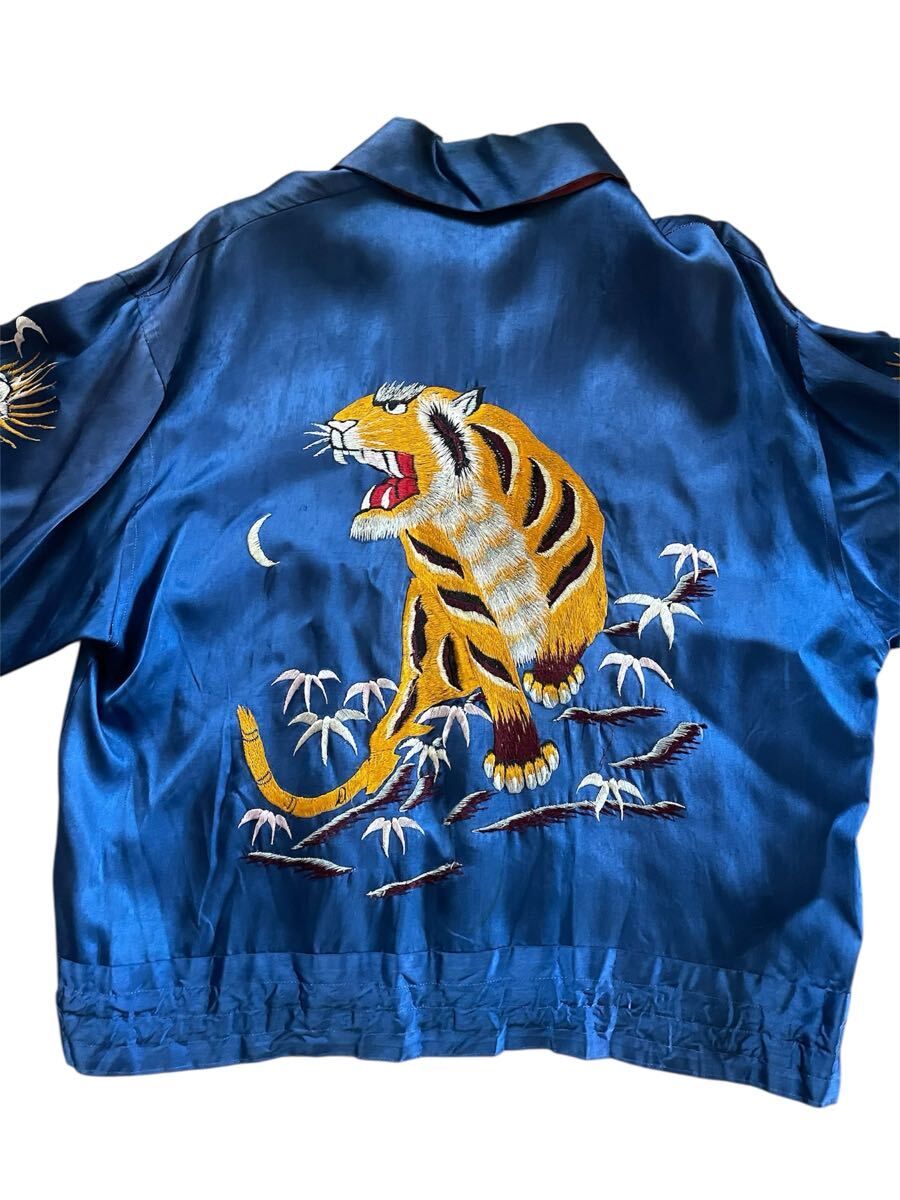 50s スカジャン リバーシブル 虎柄 JAPAN柄_画像2