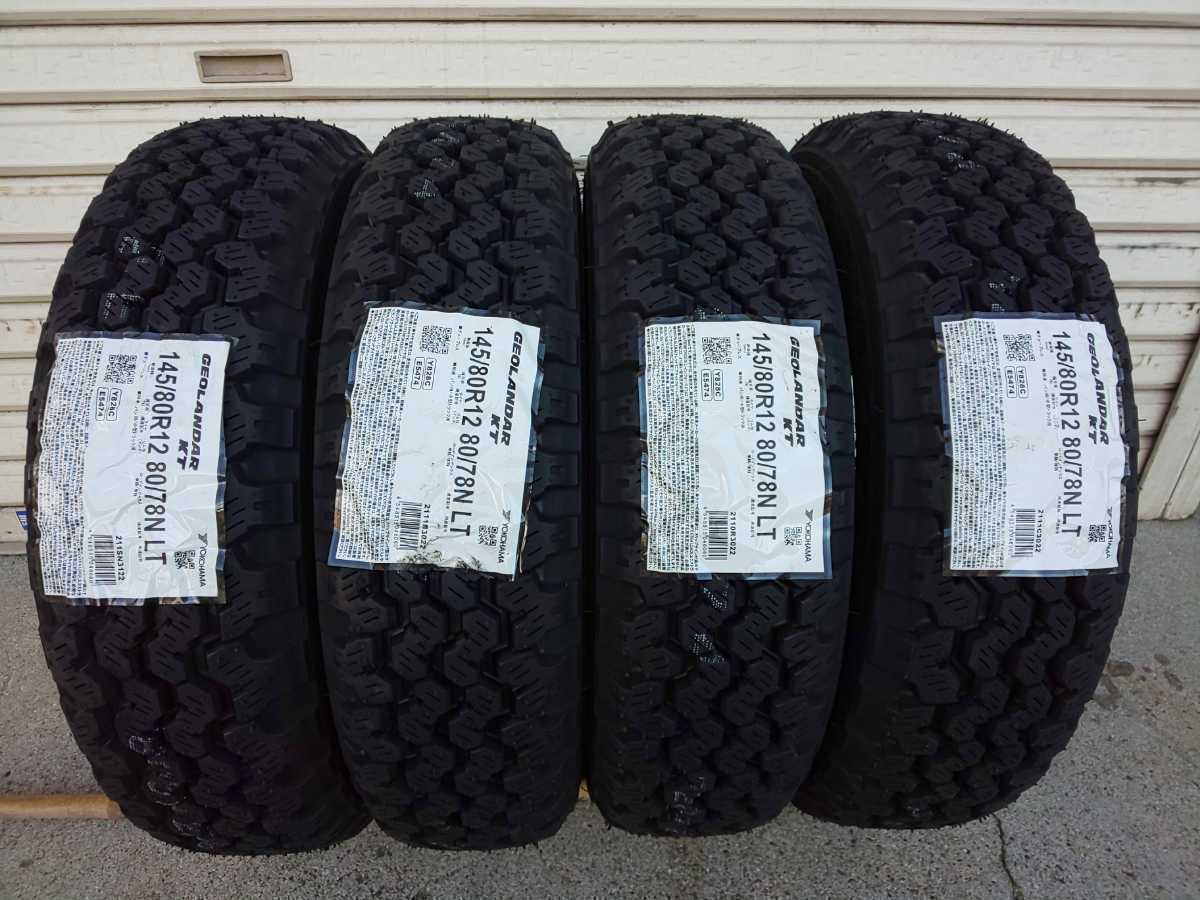 ヨコハマタイヤ☆ GEOLANDER☆ KT 145/80/12 2025年製新品4本セット!!!!_画像1