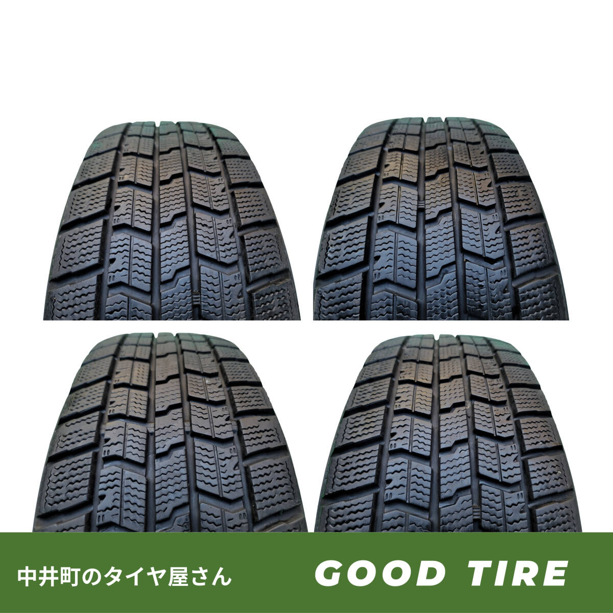185/55R16 グッドイヤー ICENAVI7 2021年製 4本 冬用 7.5分山 中古タイヤ タイヤ フィット シャトル スイフト ヤリス（7181）_画像2