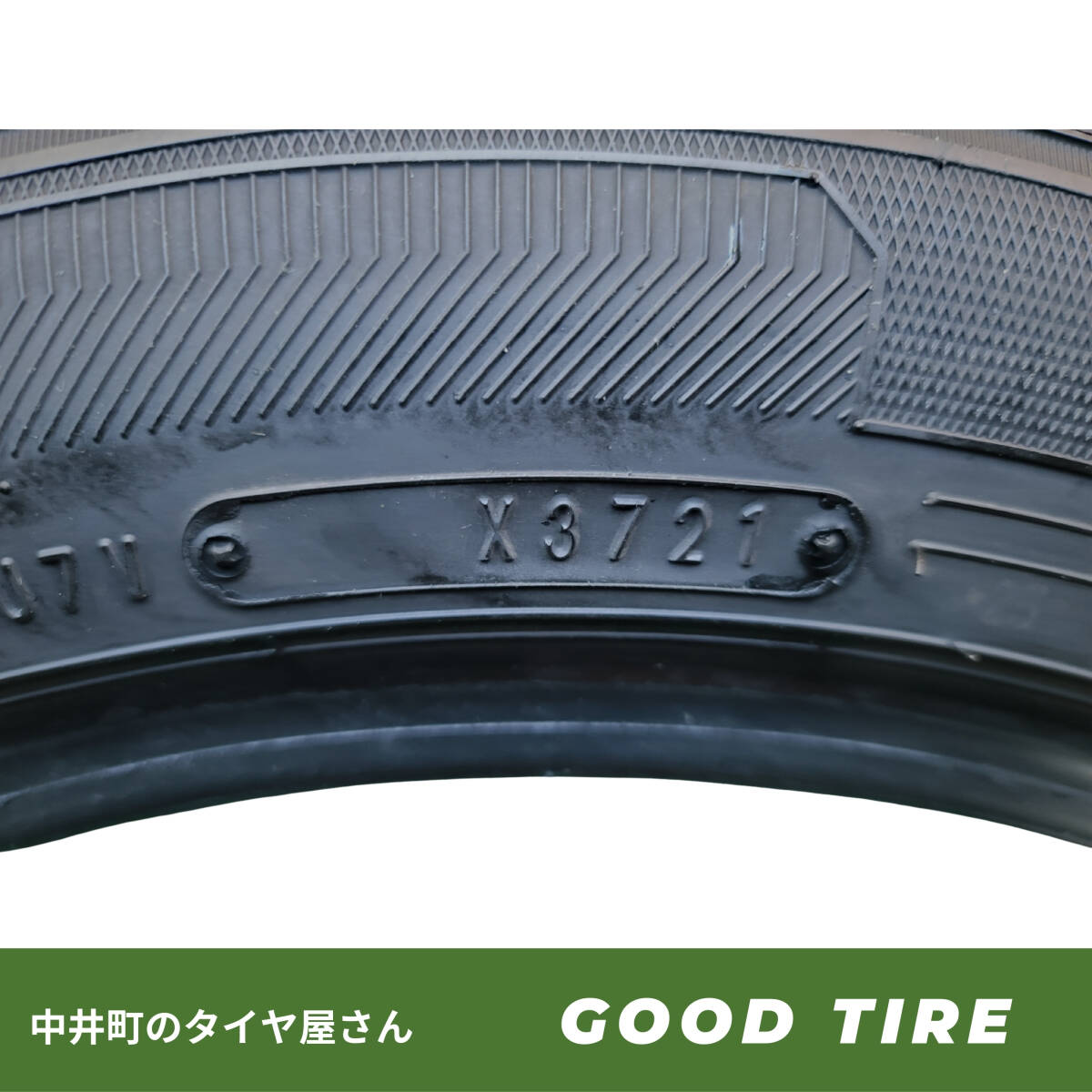 185/55R16 グッドイヤー ICENAVI7 2021年製 4本 冬用 7.5分山 中古タイヤ タイヤ フィット シャトル スイフト ヤリス（7181）_画像5