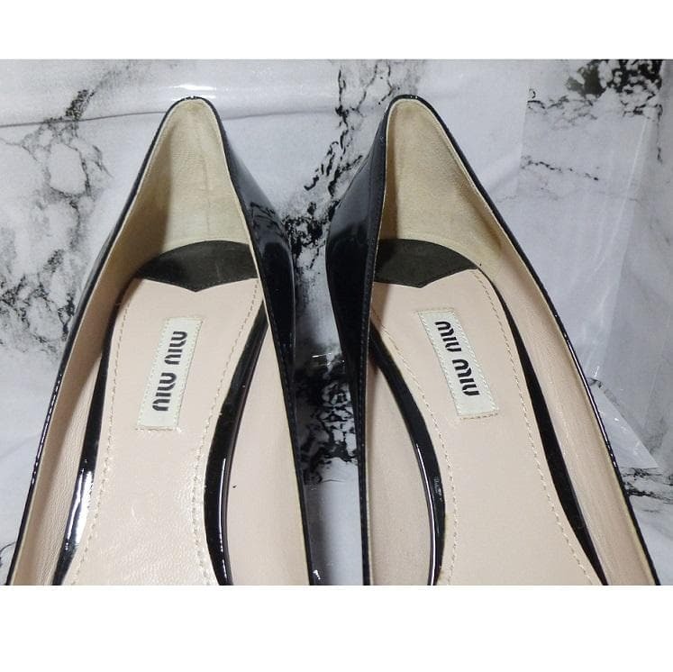 【美品】miu miu ミュウミュウ☆パンプス☆25ｃｍ☆黒☆_画像7