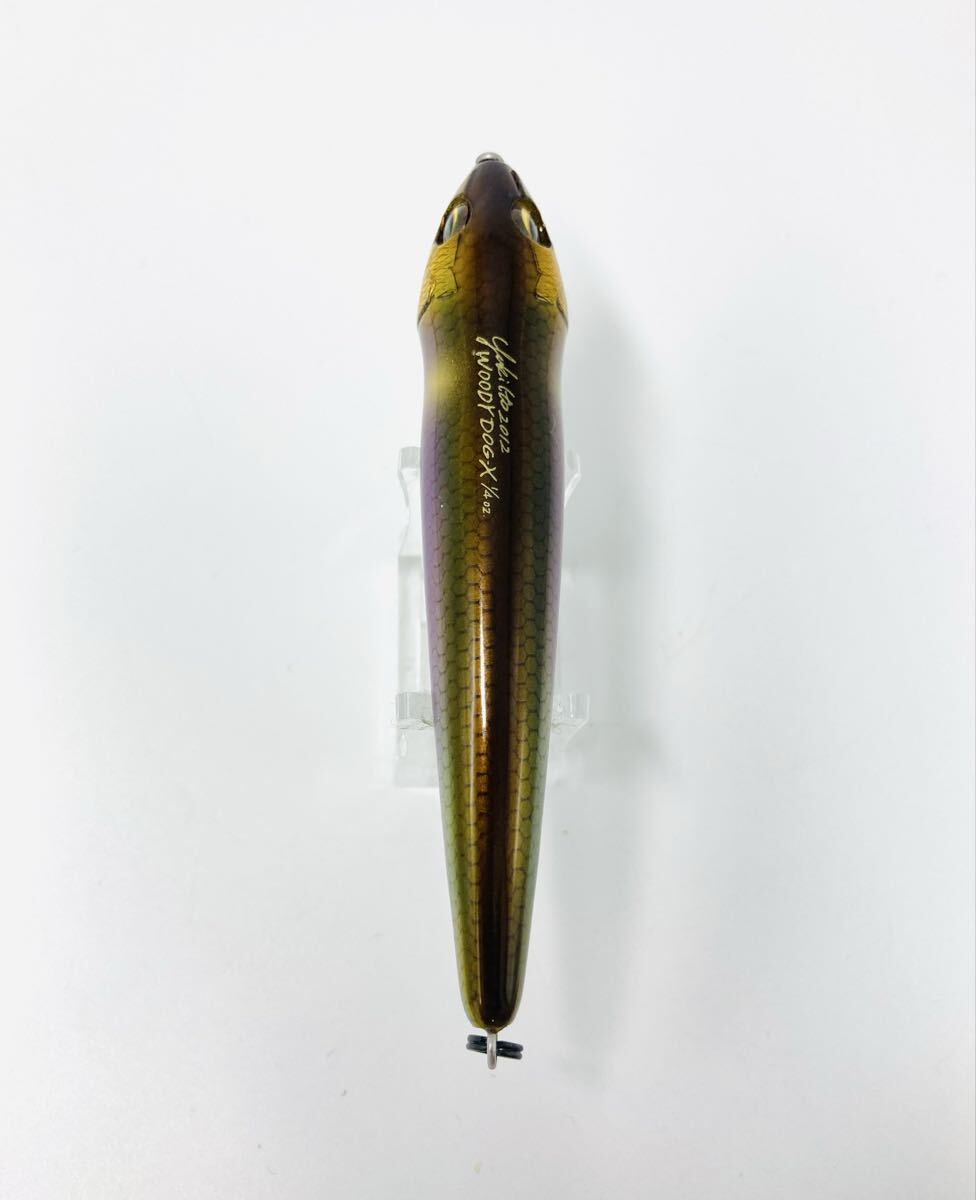 【極美品】メガバス MEGABASS ウッディー ドッグX 87mm 1/4oz GLXウッディーセツキアユ WOODY DOG-X ペンシルベイト ルアー 希少 レア_画像4
