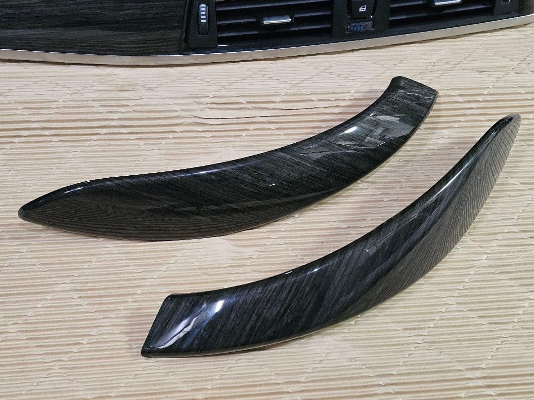 【BMW純正】F32 F33 インテリアパネル 5点セット 黒木目調_画像3