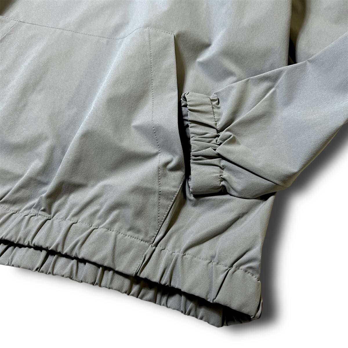 新品 AddElm アドエルム 定価2万 日本製 アクティブ素材 3D設計ストレッチ アノラックジャケット プルオーバー ゴルフにも最適 L B8634_画像4