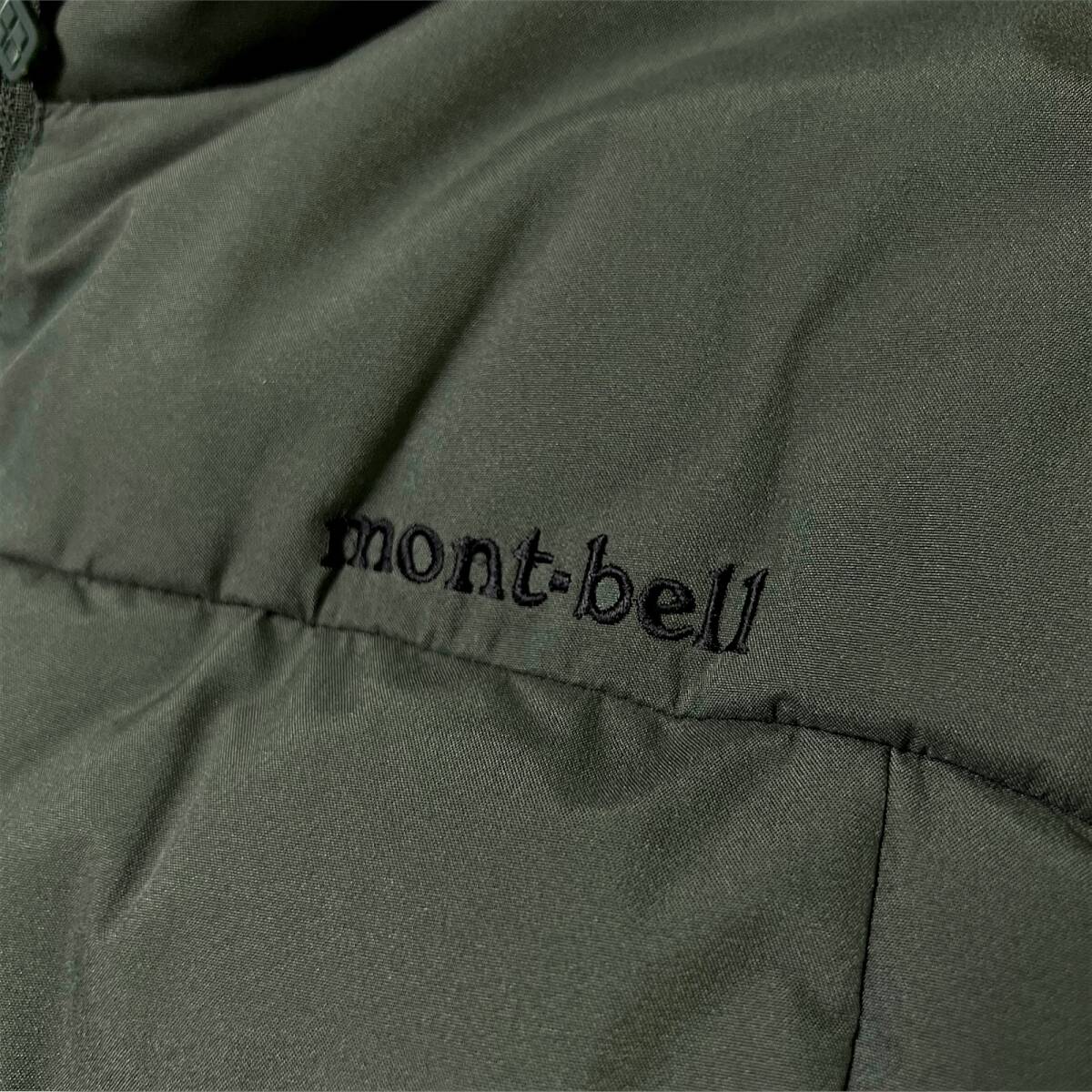 新品 mont-bell モンベル 定4.2万 撥水 防風 防寒 保温 高機能中綿エコダウン ハイネック エコダウンジャケット パデッドブルゾン L B8703_画像6