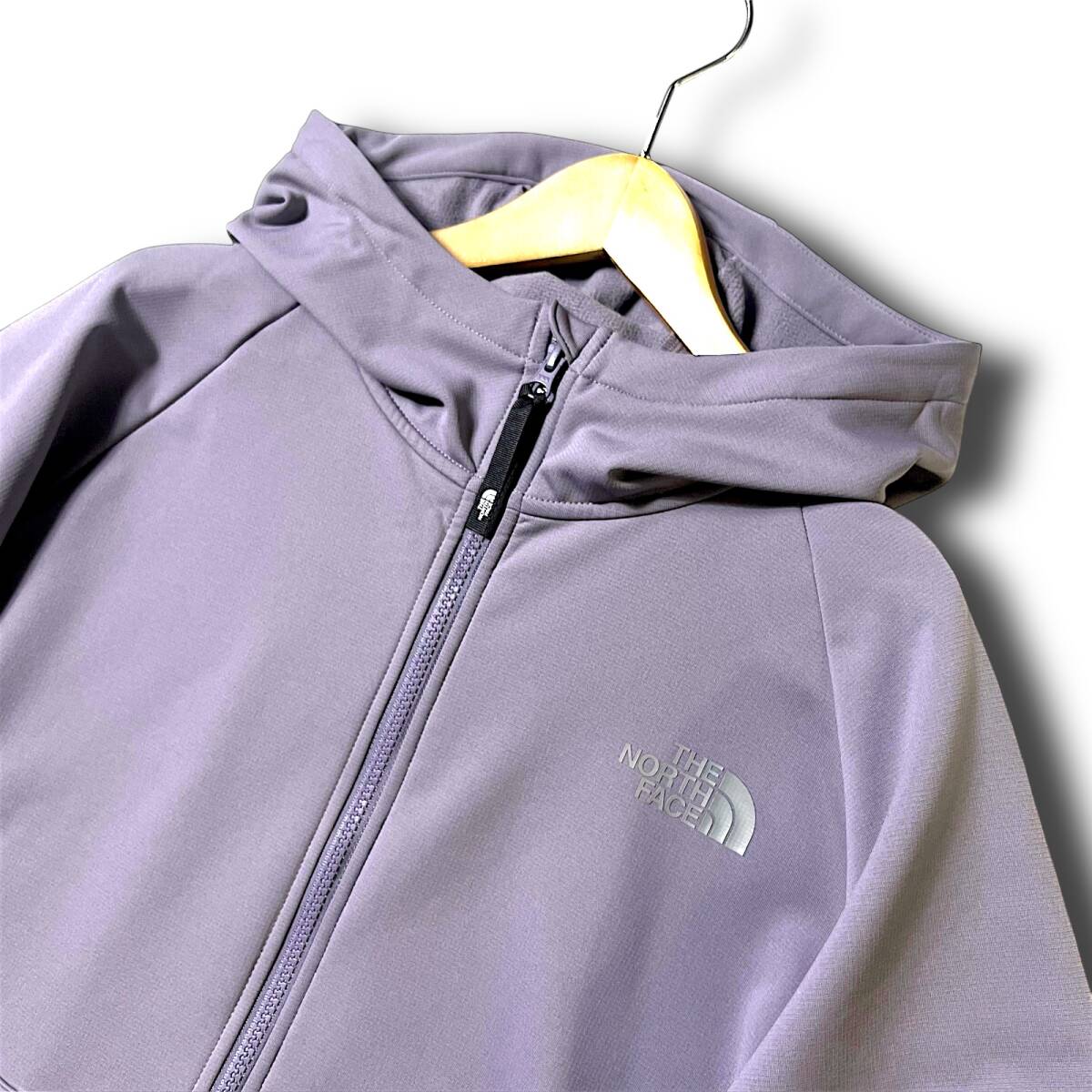 新品 THE NORTH FACE ノースフェイス BONINGTON HOODIE SP2 裏フリース ロゴ パーカー フルジップ ジャケット ブルゾン 秋冬 XL B8714_画像3