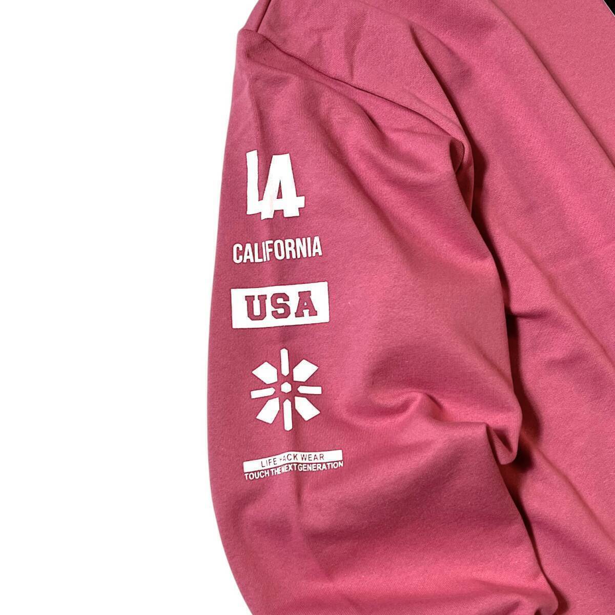 新品 AddElm アドエルム 定1.6万 日本製 袖プリント 休養&睡眠向上 長袖 スウェット トレーナー プルオーバー リカバリーウェア S B8726_画像4