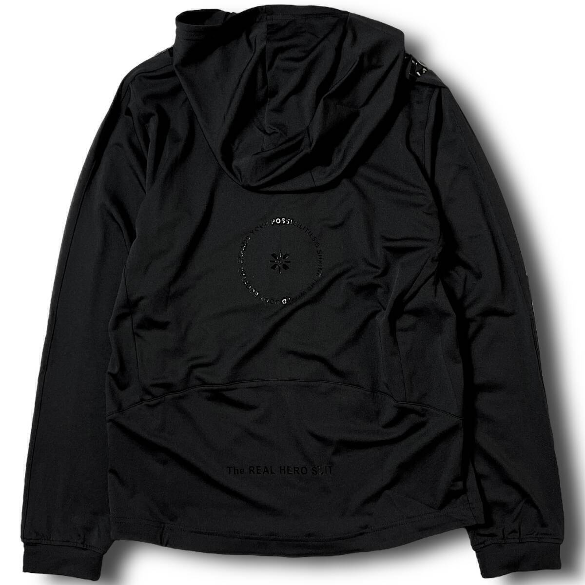 新品 AddElm アドエルム 定1.9万 ISPOミュンヘンBEST受賞モデル! 3D設計ストレッチ ジャケット パーカー フーディー トレーニング XL B8789_画像2