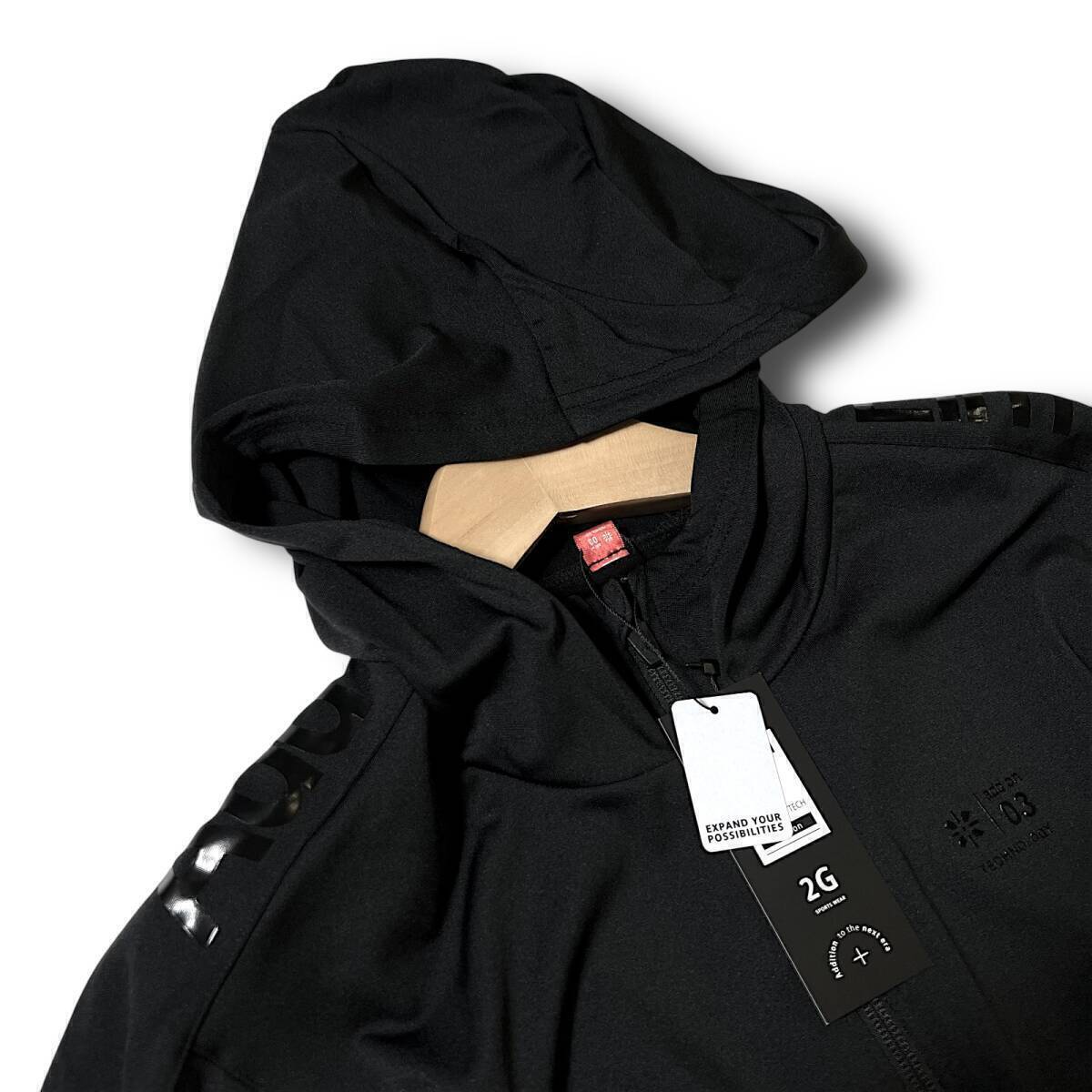 新品 AddElm アドエルム 定1.9万 ISPOミュンヘンBEST受賞モデル! 3D設計ストレッチ ジャケット パーカー フーディー トレーニング XL B8789_画像4