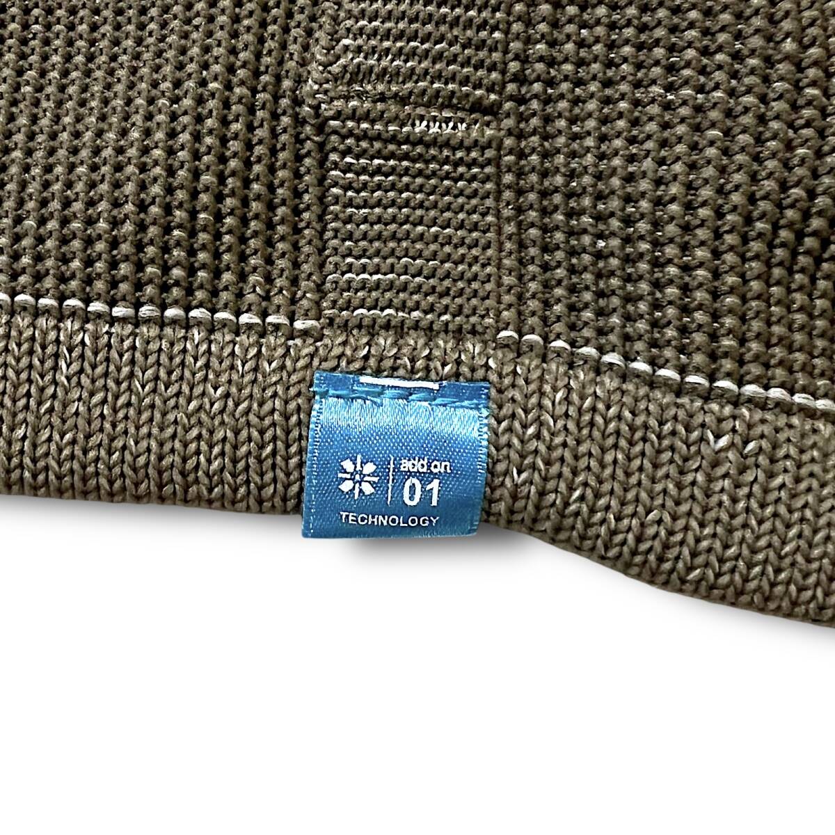 新品 AddElm in LUXE アドエルム 定3.1万 最高級ライン 日本製 ニット ジップパーカー フーディ ジャケット リカバリーウェア L B8782_画像7