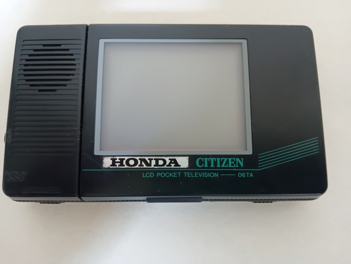 【希少品】CITIZENシチズン　ポータブルテレビLC-TV 06TA-OJ 通電確認済　ポケットテレビ　昭和レトロ　86製１−６月期ヴィンテージ現状品_画像1