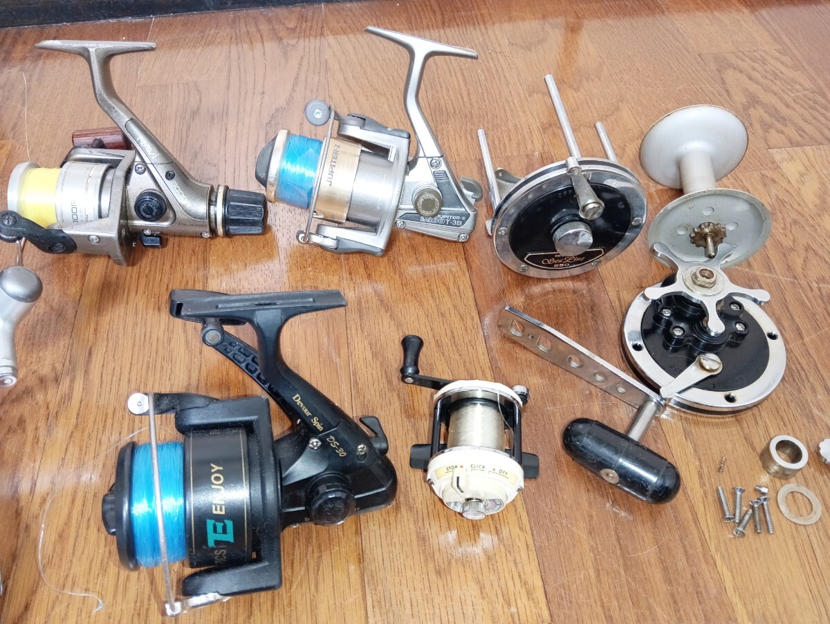 【現状品】 リールまとめ売り 釣具 Daiwa ダイワ SHIMANO シマノFUJIフジ OLYMPICオリムピック等　部品取り 釣り具 フィッシング_画像6