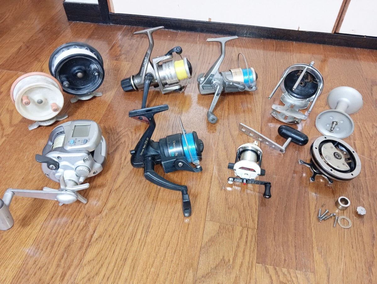 【現状品】 リールまとめ売り 釣具 Daiwa ダイワ SHIMANO シマノFUJIフジ OLYMPICオリムピック等　部品取り 釣り具 フィッシング_画像7